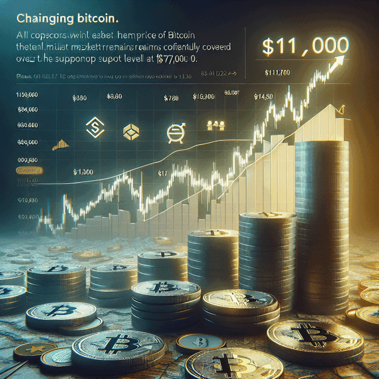 Обзор цены биткоина: цель — $112 000, пока рынок уверенно держится выше уровня поддержки в $107 000